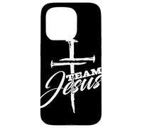 Team Jesus Faith Cross Versículos Cristianas Biblicas Case for iPhone 15 Pro