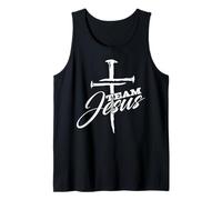 Team Jesus Faith Cross Versículos Cristianas Biblicas Tank Top