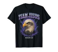 Team Jesus Funny Bald Eagle Romans 8:18 Christian T-Shirt