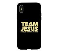 TEAM JESUS - I Was Lost But Now I AM Found Christian Life Case for iPhone X/XS