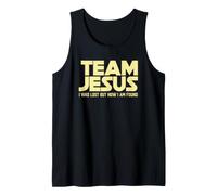 Team Jesus - I was Lost But Now I AM Found Christian Life Tank Top