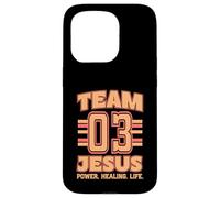 Team Jesus Jersey 3 His Name Is Power Healing Life Case for iPhone 15 Pro