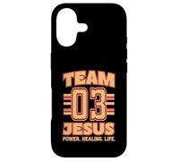 Team Jesus Jersey 3 His Name Is Power Healing Life Case for iPhone 17
