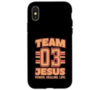 Team Jesus Jersey 3 His Name Is Power Healing Life Case for iPhone X/XS
