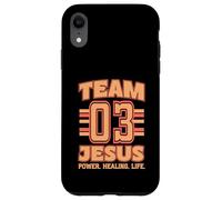 Team Jesus Jersey 3 His Name Is Power Healing Life Case for iPhone XR