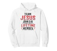 Team Jesus John 3:16 Lifetime Member Jesus Pullover Hoodie