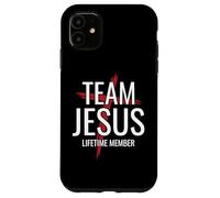 Team Jesus Lifetime Member Cross Christian Faith Religious Case for iPhone 11