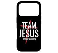 Team Jesus Lifetime Member Cross Christian Faith Religious Case for iPhone 17 Pro