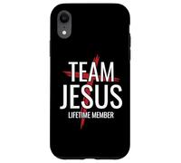 Team Jesus Lifetime Member Cross Christian Faith Religious Case for iPhone XR