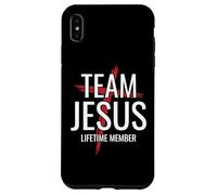Team Jesus Lifetime Member Cross Christian Faith Religious Case for iPhone XS Max