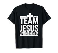 Team Jesus Lifetime Member Cross Religious Christian Faith T-Shirt