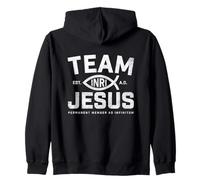 Team Jesus Permanent Member Ad Infinitum Christian Faith Zip Hoodie
