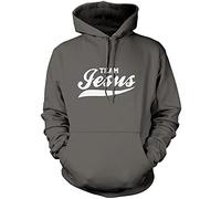Team Jesus Unisex Hoodie - Grey Small