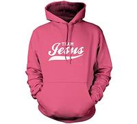 Team Jesus Unisex Hoodie - Pink Small
