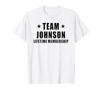 Team Johnson Lifetime Membership Funny Family Last Name T-Shirt