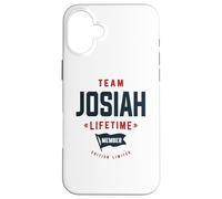 Team Josiah Lifetime Member Funny Name Josiah Case for iPhone 16 Plus
