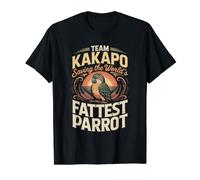 Team Kakapo Saving the World's Fattest Parrot Wildlife Value Graphic T-Shirt, Men, Black, XL