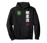 Team Karate Goju Ryu Brazil Flag Kanji Japanese Martial Arts Pullover Hoodie