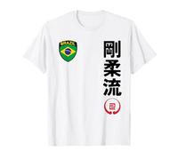 Team Karate Goju Ryu Brazil Flag Kanji Japanese Martial Arts T-Shirt