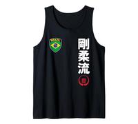 Team Karate Goju Ryu Brazil Flag Kanji Japanese Martial Arts Tank Top