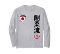 Team Karate Goju Ryu Japan Flag Kanji Japanese Martial Arts Long Sleeve T-Shirt