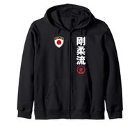Team Karate Goju Ryu Japan Flag Kanji Japanese Martial Arts Zip Hoodie