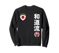 Team Karate Wado Ryu Japan Flag Kanji Japanese Martial Arts Sweatshirt