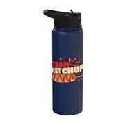 Team Ketchup Corn Dog Lover Stainless Steel Insulated Water Bottle