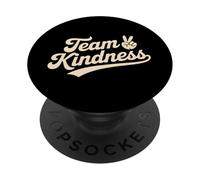 Team Kindness Retro Script Peace Sign Anti Bullying Unity PopSockets Adhesive PopGrip