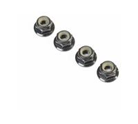 Team Losi Racing Black Aluminium Flanged Locknut M4 x 0.7mm 7mm Pack Z-TLR236009