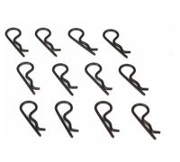 Team Losi Racing Body Clips Black 12 Pack 1/10 1/8 Scale RC Buggy TLR8202