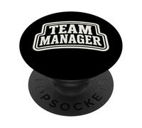 Team Manager Varsity Style Text Mens Womens PopSockets Adhesive PopGrip