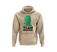Team Marvin Mrs Marvin Band JLS 2000s Music Unisex Hoodie, Soft Cotton Pullover Sweatshirt with Pocket & Drawstring Hood, Long Sleeve Jumper for Men & Women, Ideal for Autumn & Winter (NATURAL - XL)