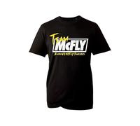 Team McFly Busted vs McFly Tour 2025 Shirt - UK Concert Band Tee for Fans of Pop Punk & British Rock Music (Black, 4XL)