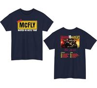 Team McFly Tour T-Shirt, Busted vs McFly 2025 Concert Shirt, Pop Rock Band Tshirt, Music Lover Gift Tee Top Navy