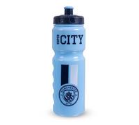 Hy-Pro Officially Licensed Manchester City F.C. Plastic Bottle - 750ml, Water Bottle, 0.75L, Reuseable, Retractable Nozzle, Lightweight, Sports Bottle, BPA Free, Great Man City Gift Idea