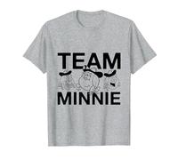 Team Minnie T-Shirt | Official Beano Merchandise T-Shirt, Men, Heather Grey, Large