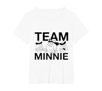 Team Minnie T-Shirt | Official Beano Merchandise T-Shirt, Women's Plus, White, 4X