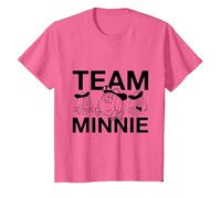 Team Minnie T-Shirt | Official Beano Merchandise T-Shirt, Youth, Pink Heather, X-Small
