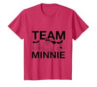 Team Minnie T-Shirt | Official Beano Merchandise T-Shirt, Youth, Red Heather, 3T