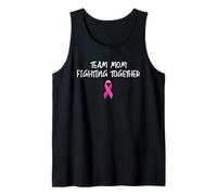 Team Mom Fighting Together Breast Cancer Awareness Month Tank Top