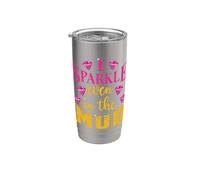 Team Mudding ATV Princess Even in Mud Run Funny Stainless Steel Insulated Tumbler