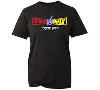 Team Music Busted VS McFly Band 2025 Novelty T-Shirt, Brit Pop Graphic UK Tour Printed Top Hip Hop Sarcastic Humour Tops (Black, 7 Years)