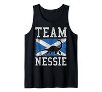 Team Nessie Loch Ness Monster Scotland Flag Tank Top