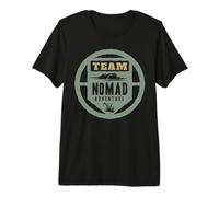 Team Nomad Adventure Circle Emblem for Outdoor Explorers Premium T-Shirt