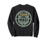 TEAM NOMAD ADVENTURE Circle Emblem for Outdoor Explorers Sweatshirt