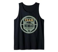 Team Nomad Adventure Circle Emblem for Outdoor Explorers Tank Top