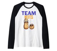 Team Nuts Its a Boy Hopefuls Baby Gender Reveal Party Raglan Baseball Tee