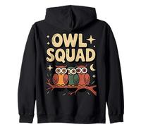 Team Owl Night-Life Lover Owls Zip Hoodie