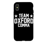 Team Oxford Comma Grammar Police English Nerd Case for iPhone X/XS